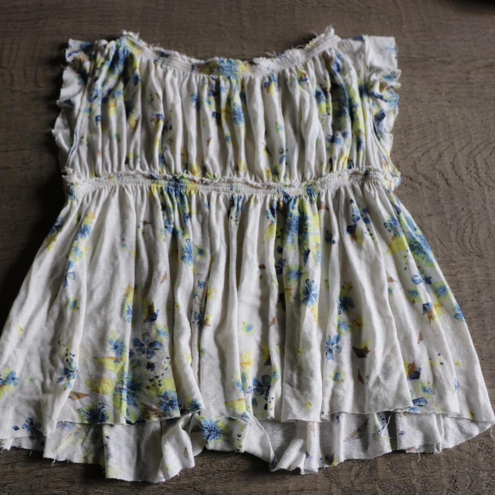 Free People Flowy Floral Top